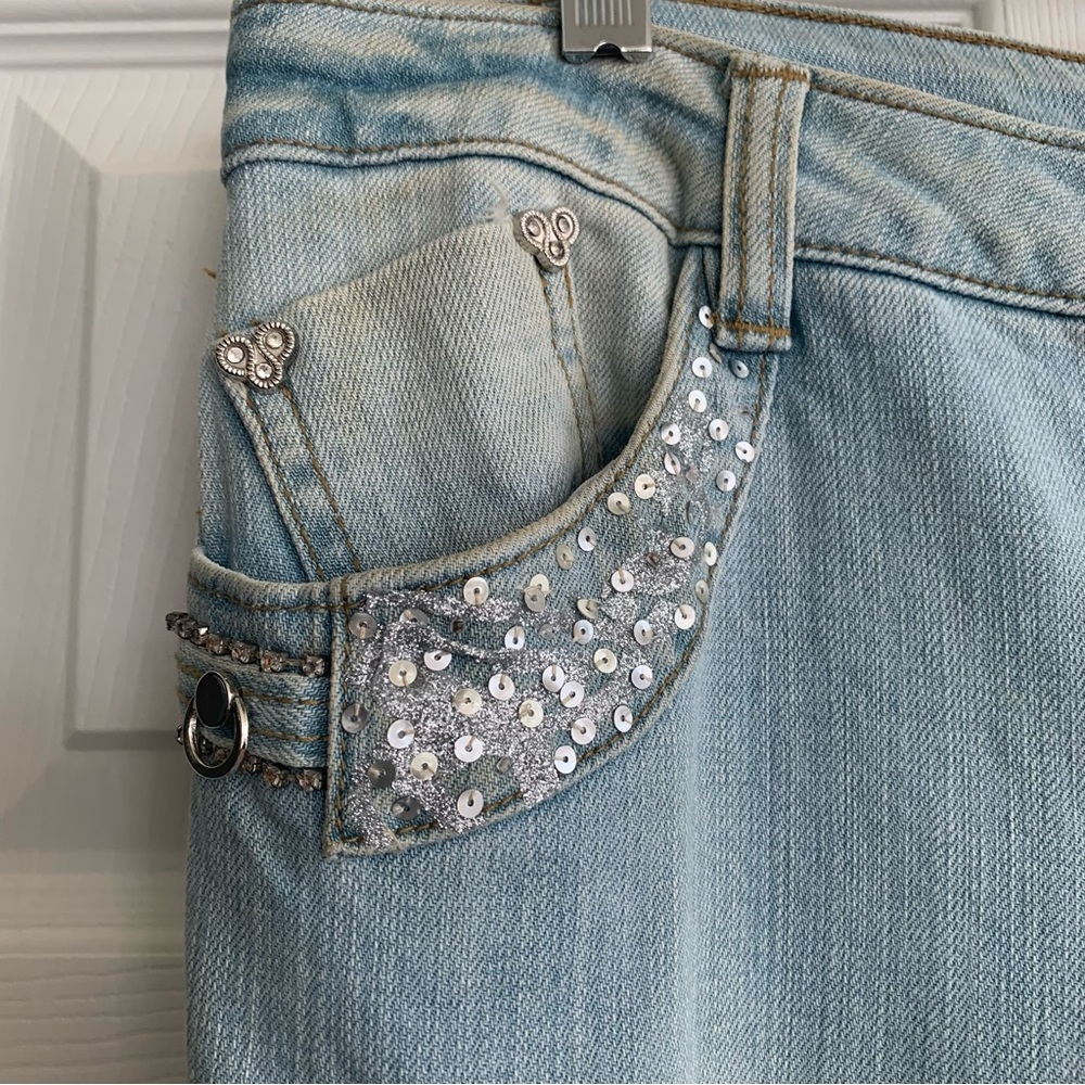 Cache bling jeans - Picture 3 of 15